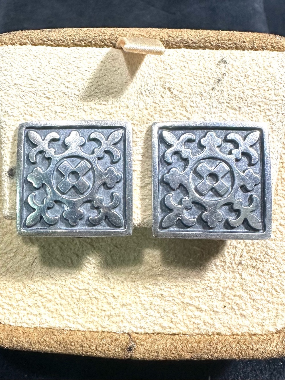 Vtg: TAXCO TD-30 (.925) Sterling Clip On Earrings